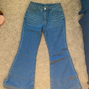 Low rise baggy boyfriend jeans